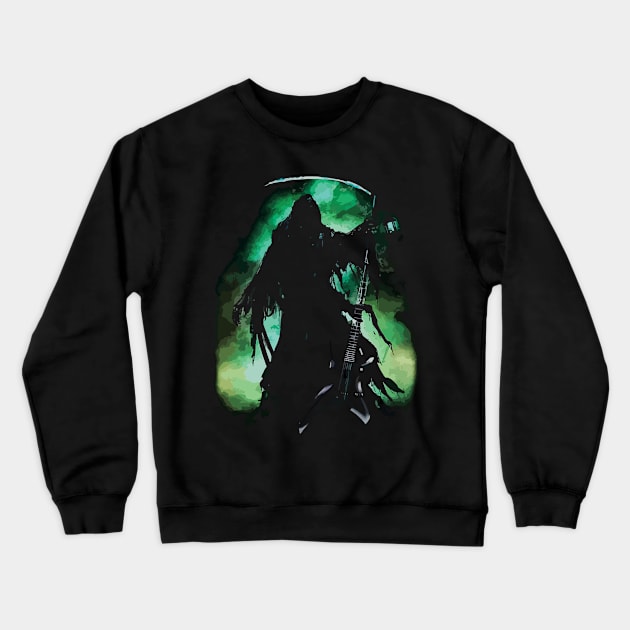 Grim Rock Crewneck Sweatshirt by Vitreousvicious